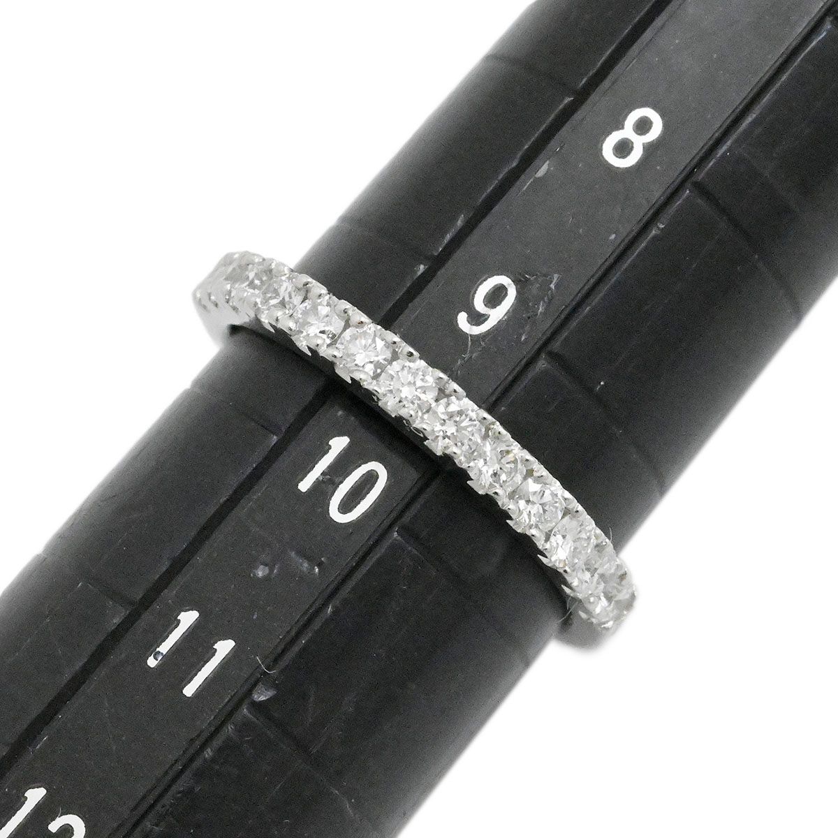 K.UNO ケイ・ウノ Pt900 ダイヤ0.39ct ハーフ エタニティ9.5号 リング