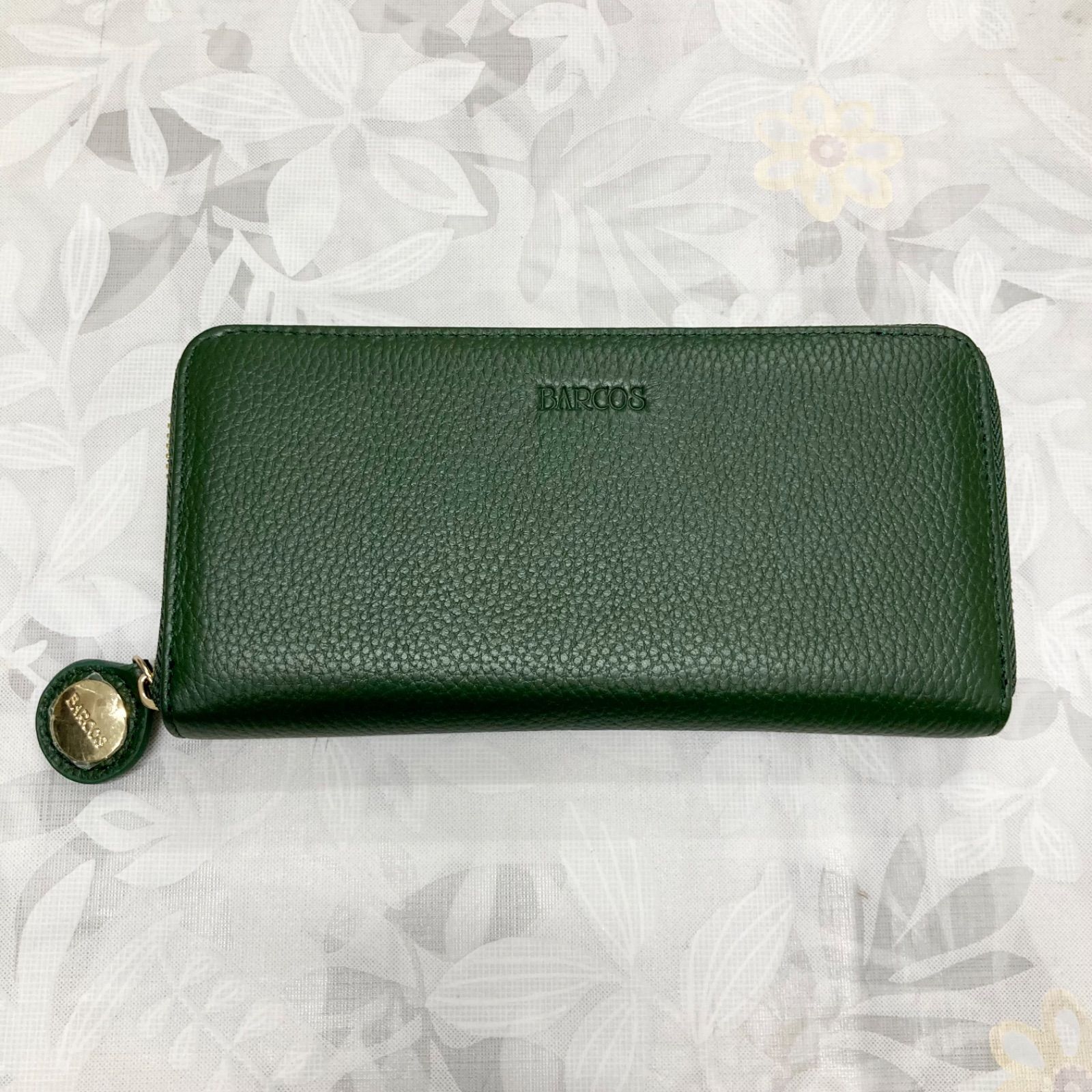 新品未使用　BALLY 長財布　レザー　グリーン　箱付き 新品未使用 BARCOS バルコス 長財布 ラウンドファスナー レザー