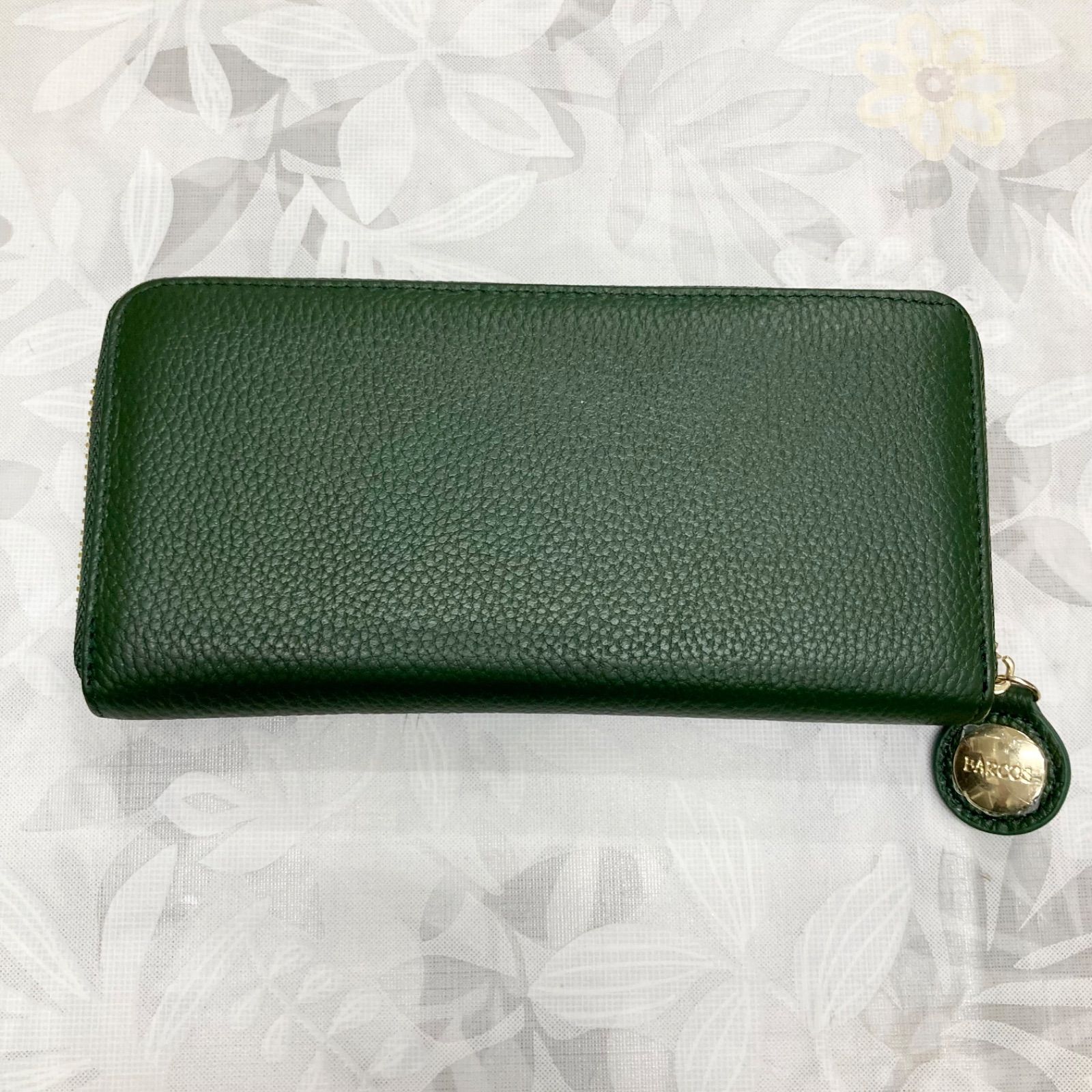 新品未使用　BALLY 長財布　レザー　グリーン　箱付き 新品未使用 BARCOS バルコス 長財布 ラウンドファスナー レザー