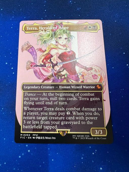 MTG 魔導の力を持つ少女、ティナ / Terra, Herald of Hope ボーダー