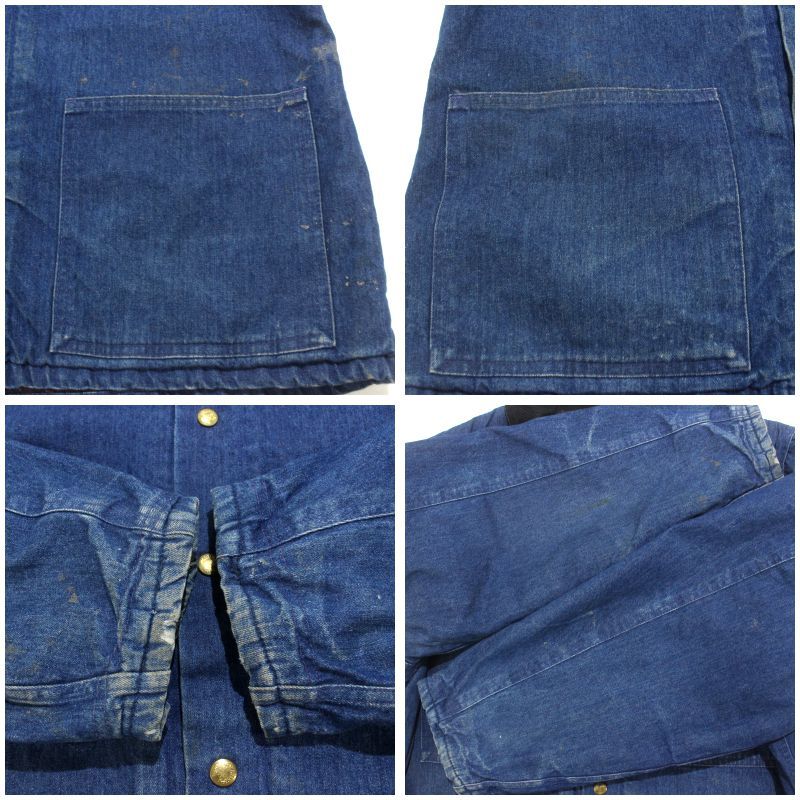 70s USA製 vintage CARTER'S 裏地ブランケット デニム カバーオール