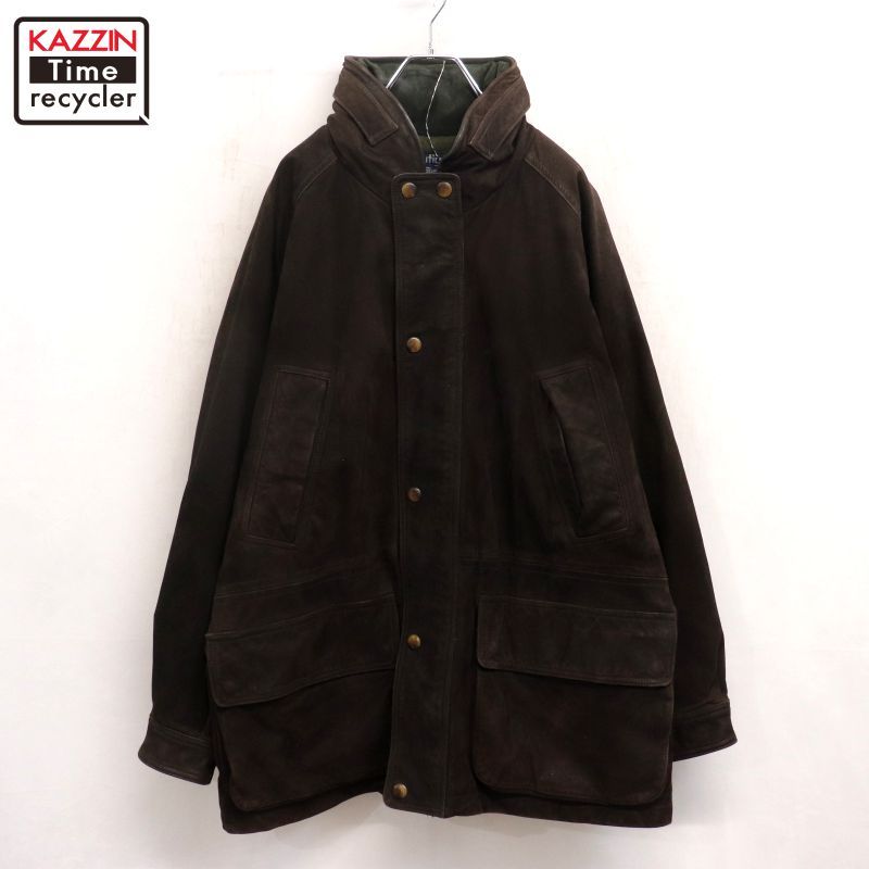90s vintage NAUTICA レザージャケット メンズ XL~サイズ相当 ビッグ