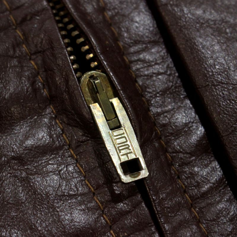70s vintage Jean Pierre 無地 ライナー付き レザージャケット メンズ