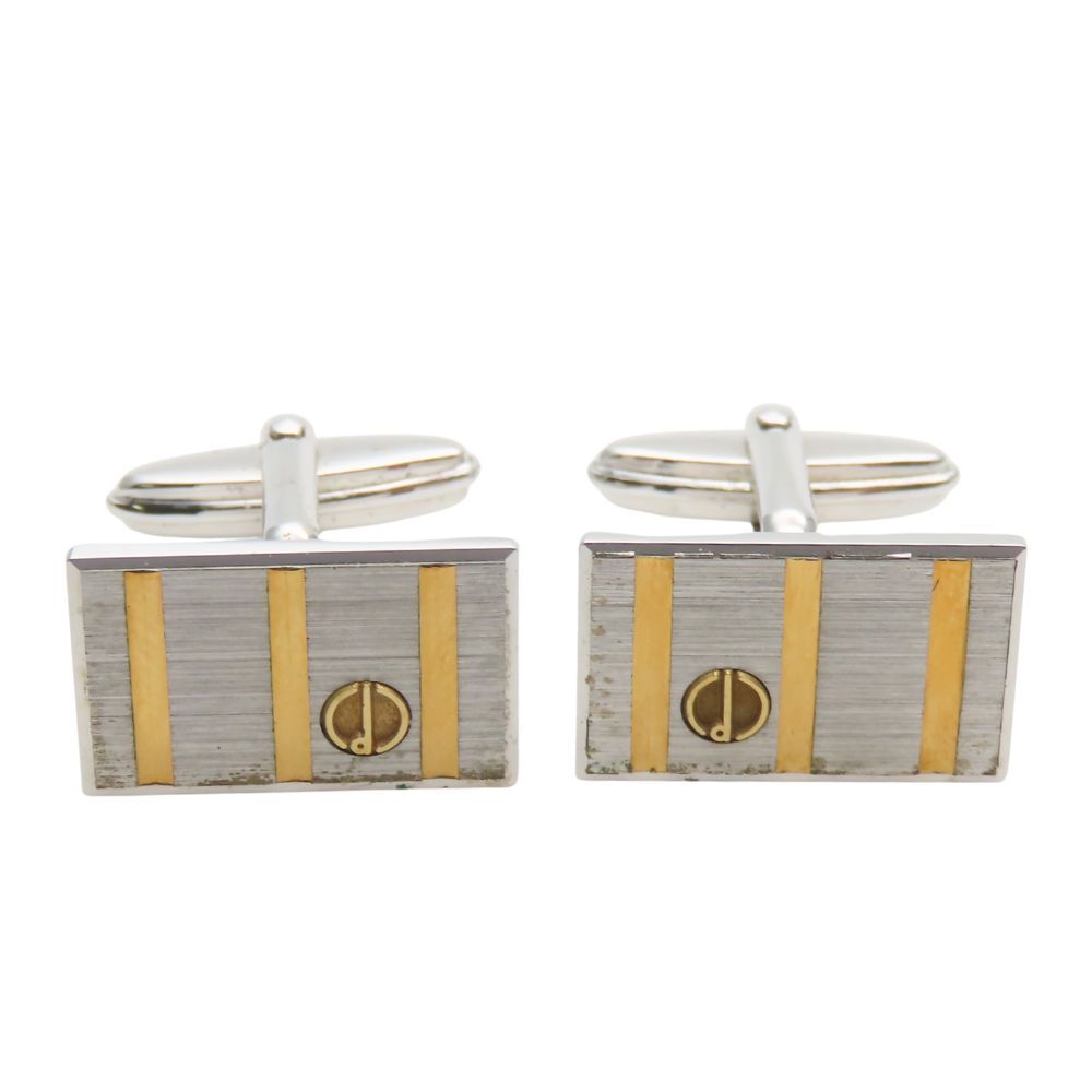 中古】 ダンヒル カフス メタル シルバー ゴールド スーツ  