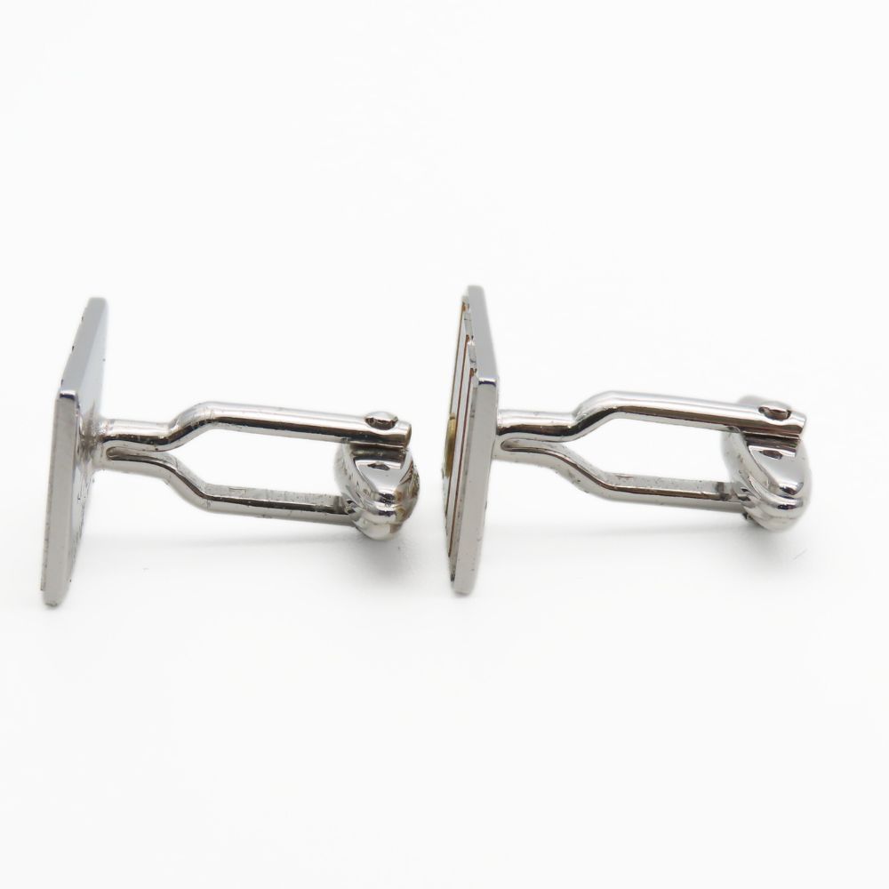 中古】 ダンヒル カフス メタル シルバー ゴールド スーツ  