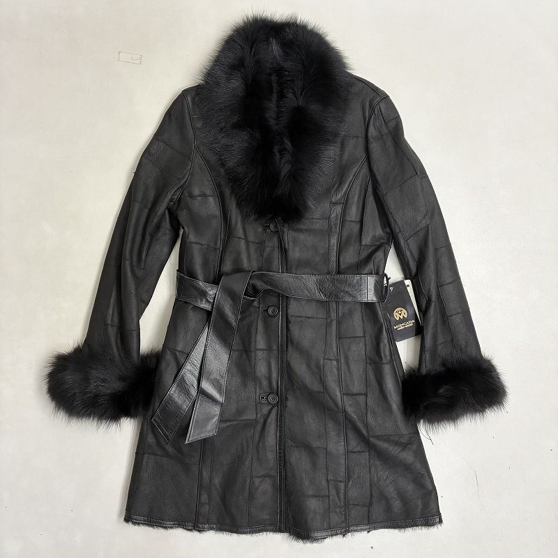 ◇ MONCADA colle-zioni レザーコート タグ付き アウター ムートン