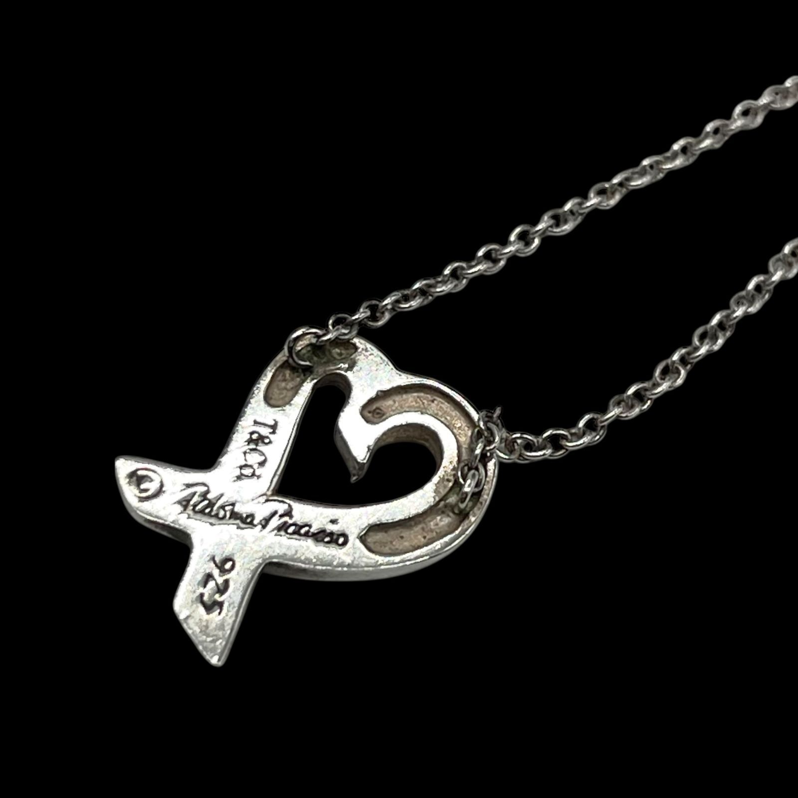 希少 TIFFANY&Co. ティファニー ラビングハートネックレス