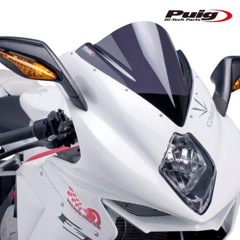 バイク Puig 5651F RACING-SCREEN [DARK SMOKE] MV AGUSTA F3 675 (12