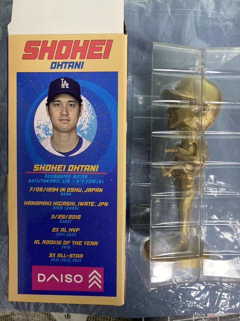 大谷翔平 ゴールト 2024年8月28日 デコピンボブルヘッド 金色 - メルカリ