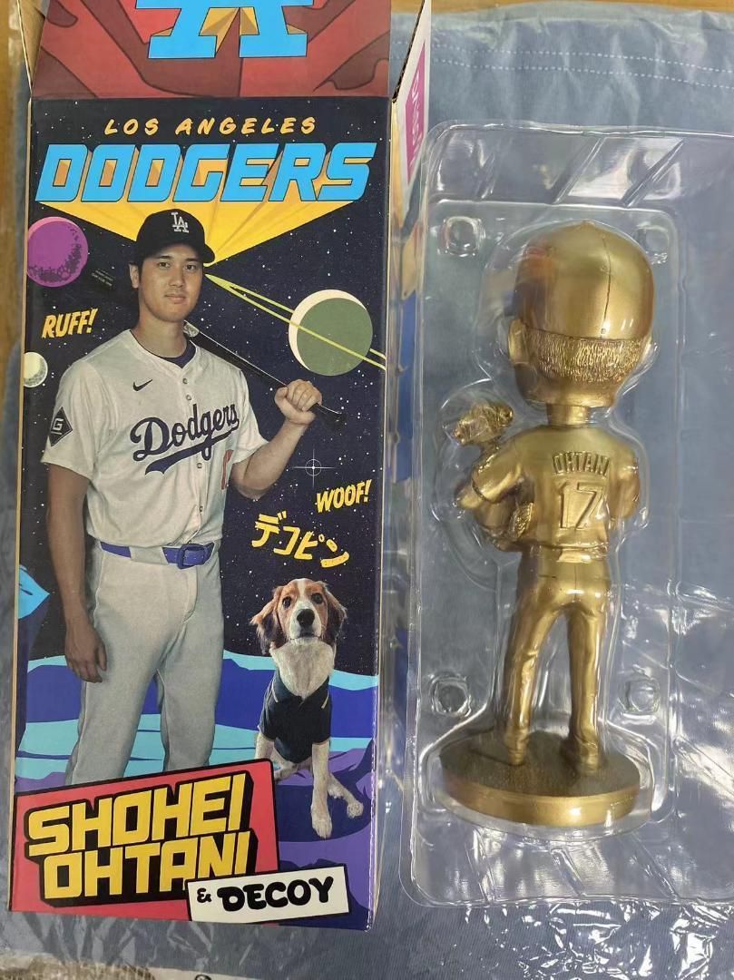 大谷翔平 ゴールト 2024年8月28日 デコピンボブルヘッド 金色 - メルカリ