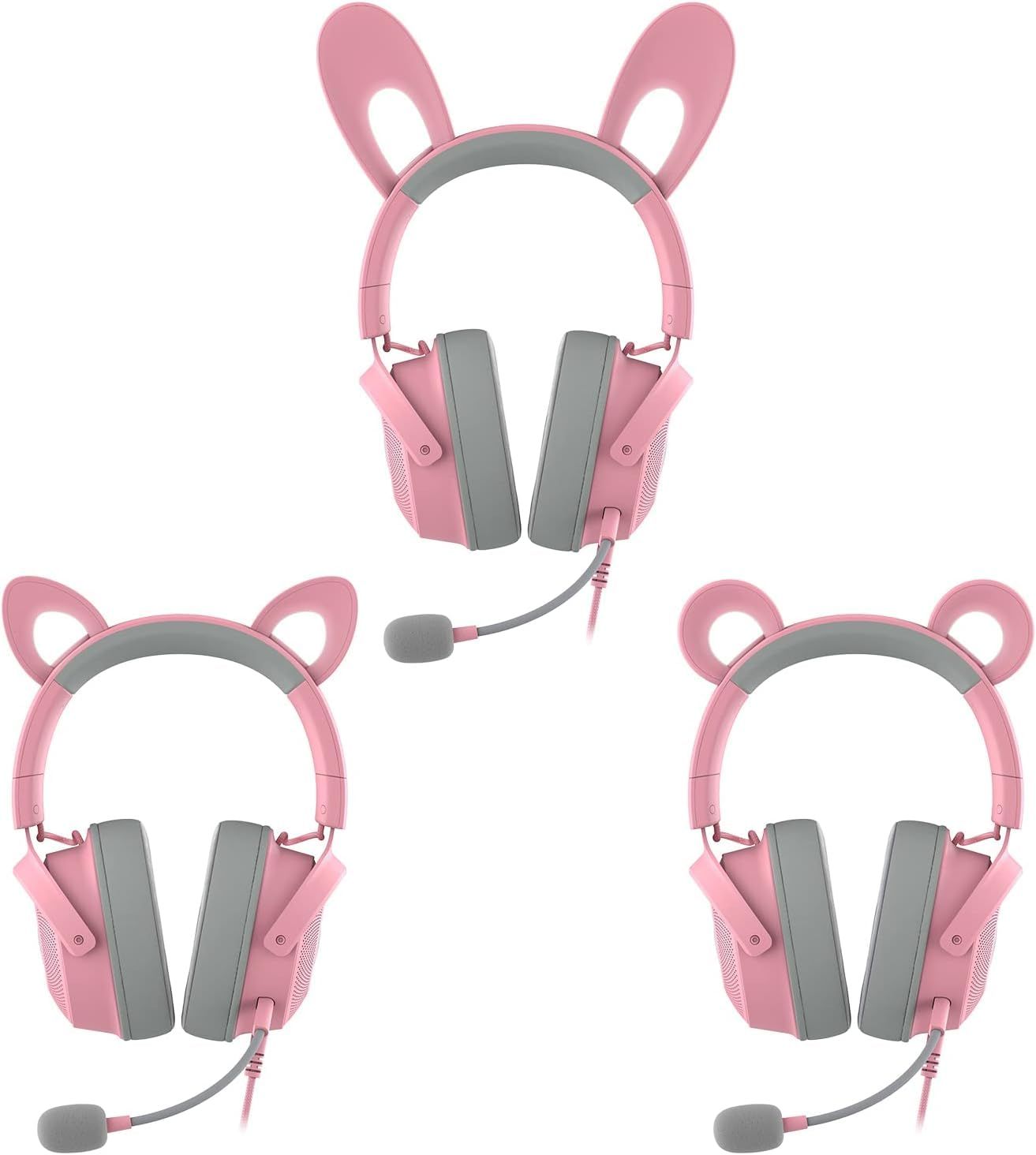 Razer レイザー Kraken Kitty V2 Pro Quartz Pink ネコ/クマ/ウサギの