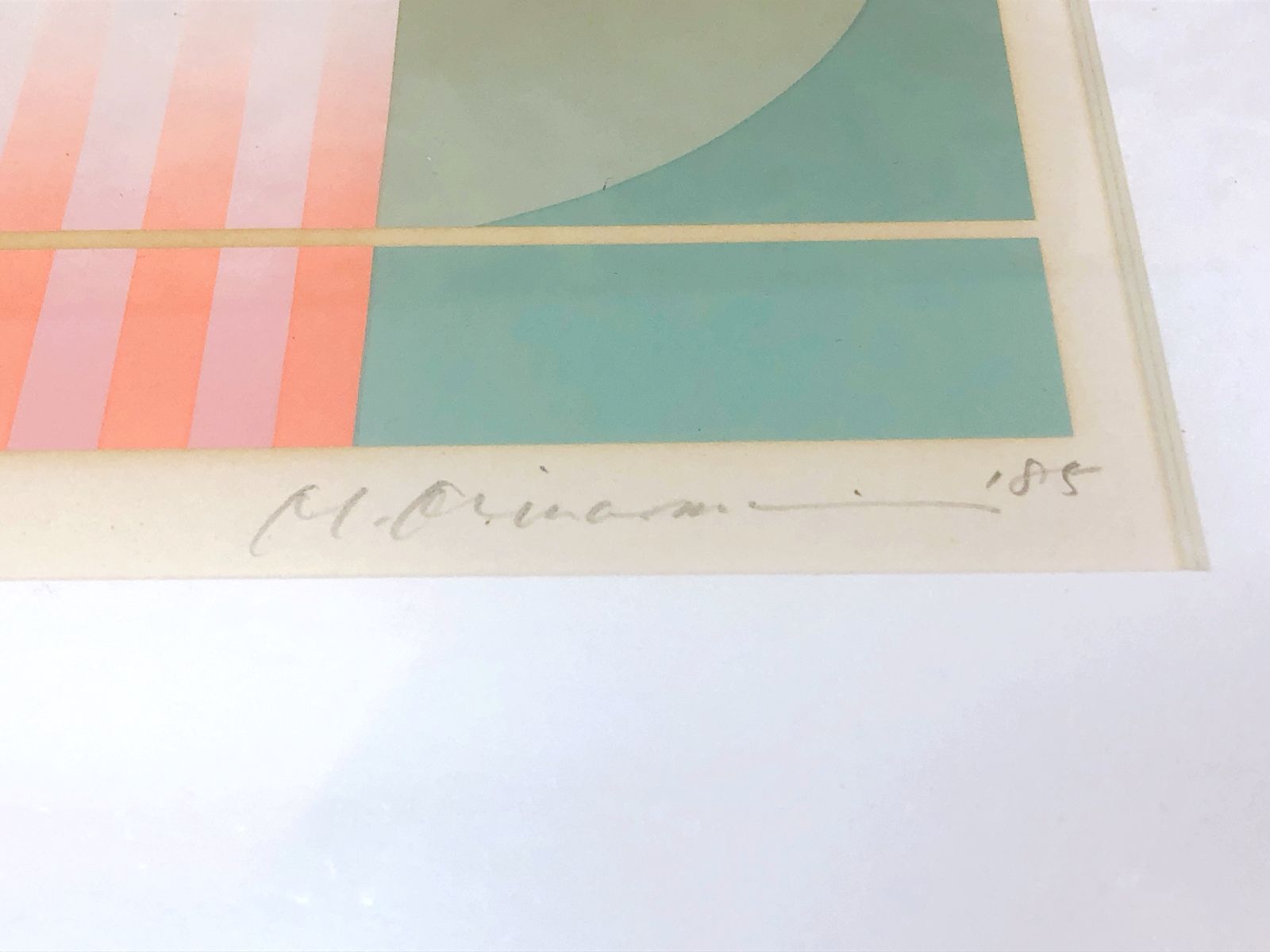 3085】南正雄 シルクスクリーン 版画 100枚限定 作家直筆鉛筆サイン