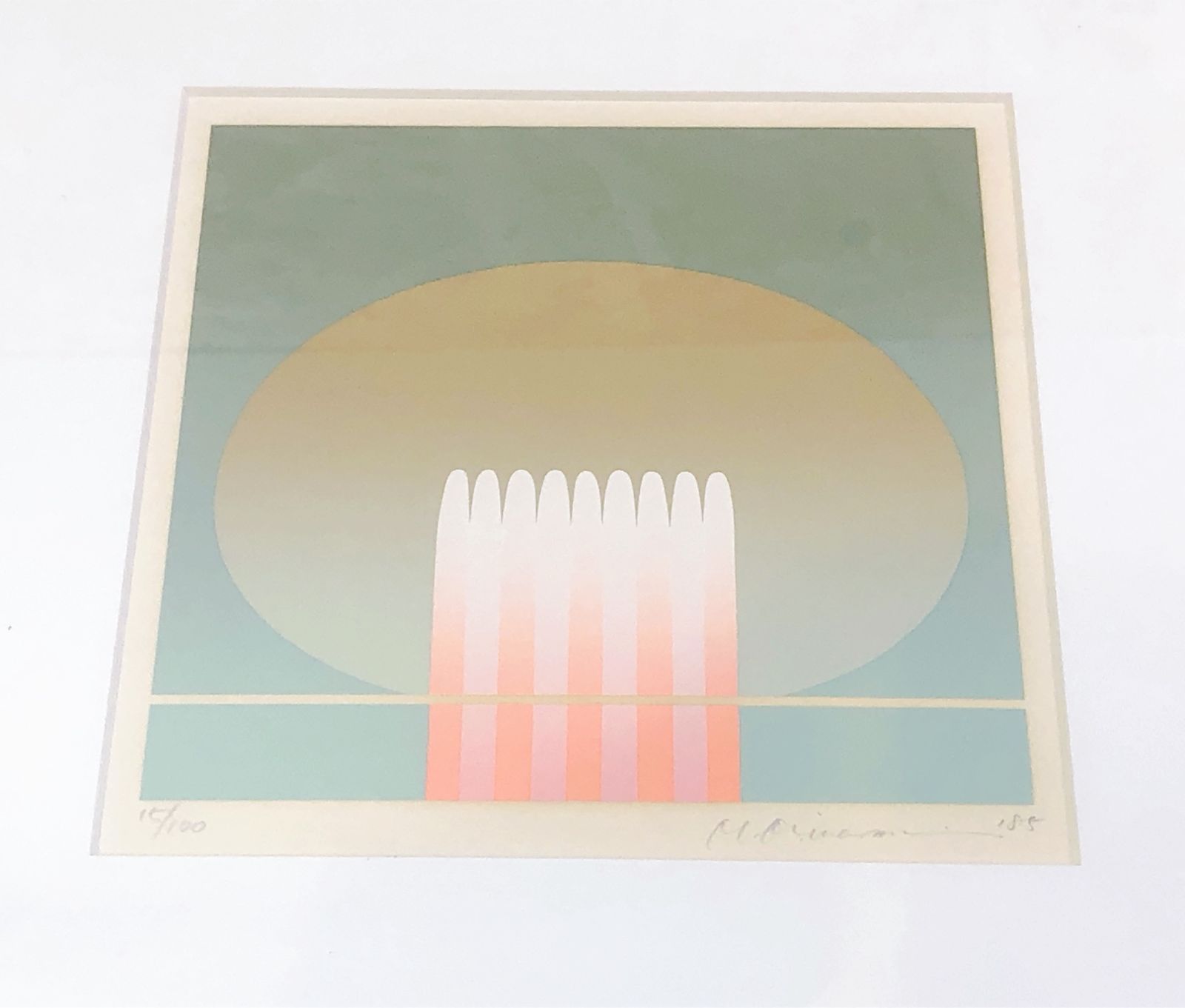 ☆ 南 正雄 シルクスクリーン 3085】南正雄 シルクスクリーン 版画 100枚限定 作家直筆鉛筆サイン