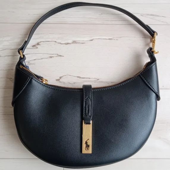 POLO RALPH LAUREN ポロ・ラルフ・ローレン ハーフムーン型レザー