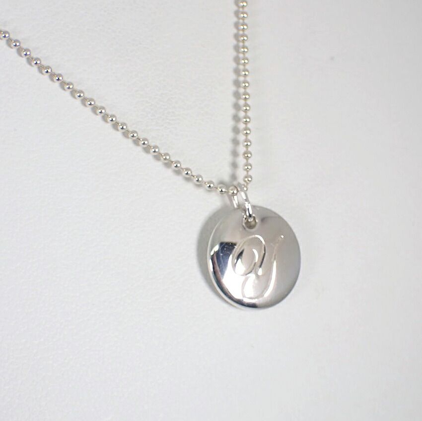 極美品 ティファニー レター イニシャル Y ネックレス シルバー925 TIFFANY&Co. ティファニー イニシャル Y ラージ ネックレス シルバー