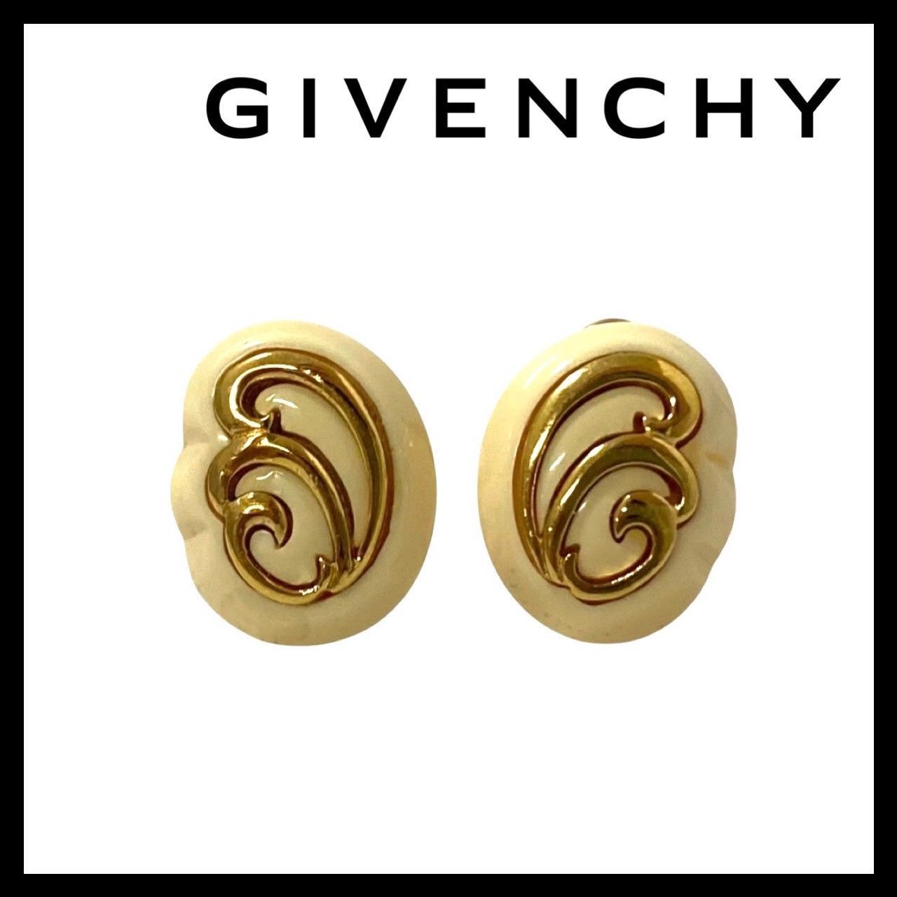 GIVENCHY】イヤリング ゴールド/金カラー 天使 羽 翼 ジバンシー