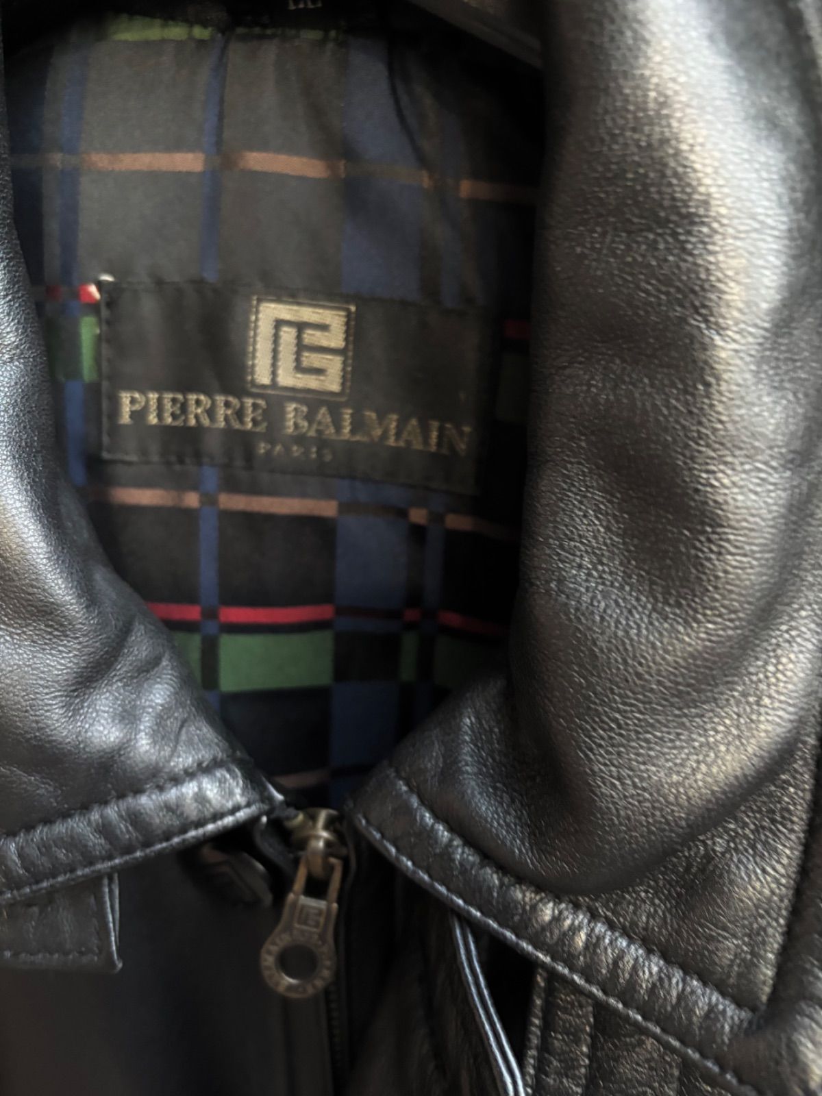 PIERRE BALMAIN ピエール バルマン ラムレザー コート 取外し可能