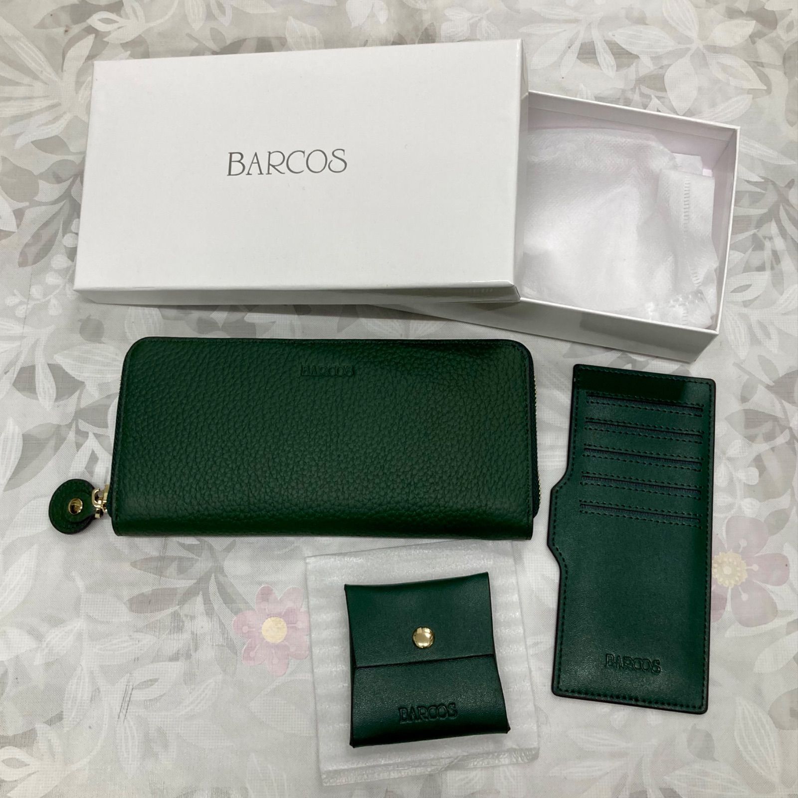 極美品 BARCOS バルコス 長財布 GLウォレット ラウンド型財布 チルコロ 