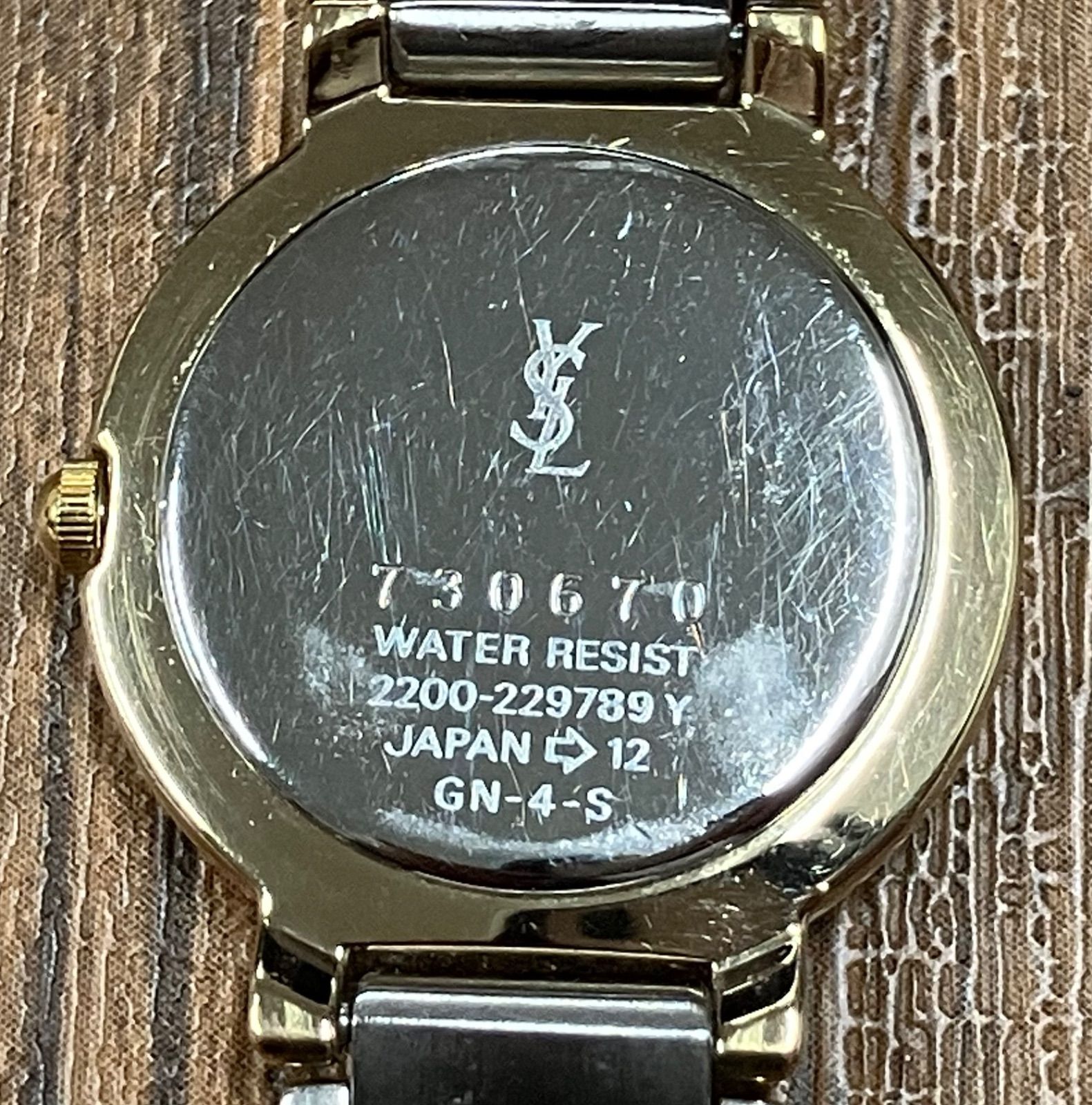 T198 Yves Saint-Laurent イヴサンローラン ラウンド コンビ