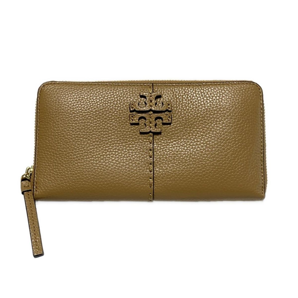 TORY BURCH(トリーバーチ) 長財布 - ブラウン ラウンドファスナー