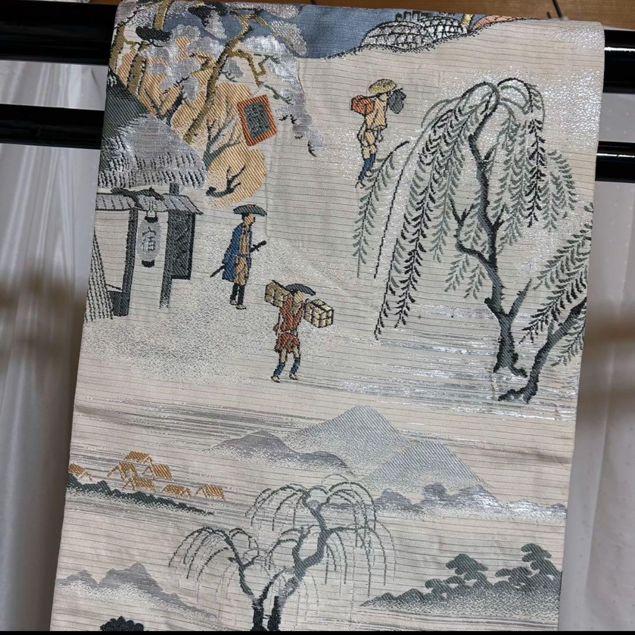 美品　袷　化繊　縮緬　江戸小紋　寄せ小紋　フルセット　正絹相良刺繍名古屋帯 未使用近い 美品 袷 化繊 江戸小紋 フルセット 塩瀬名古屋帯 - メルカリ