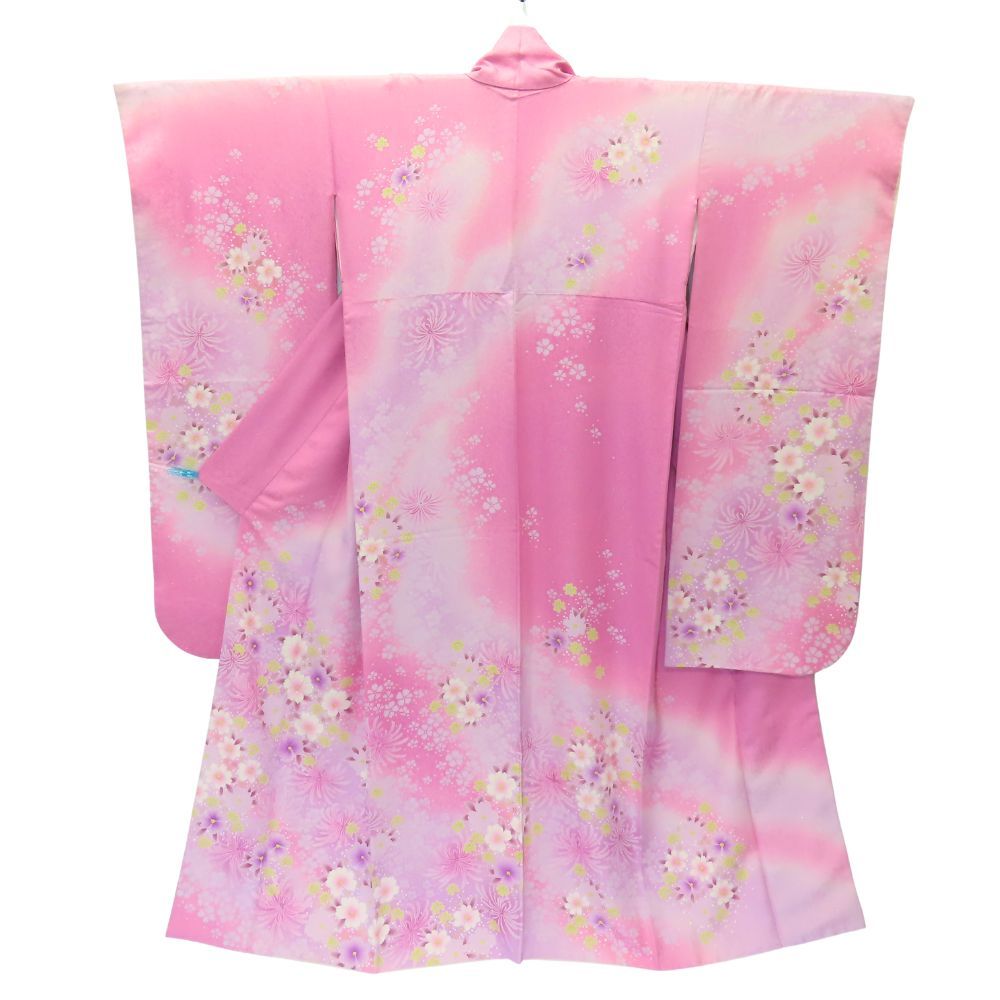 成人式 振袖 正絹 ピンク 振袖 レンタル 成人式 21点セット レトロ 成人式セット 花 ピンク系