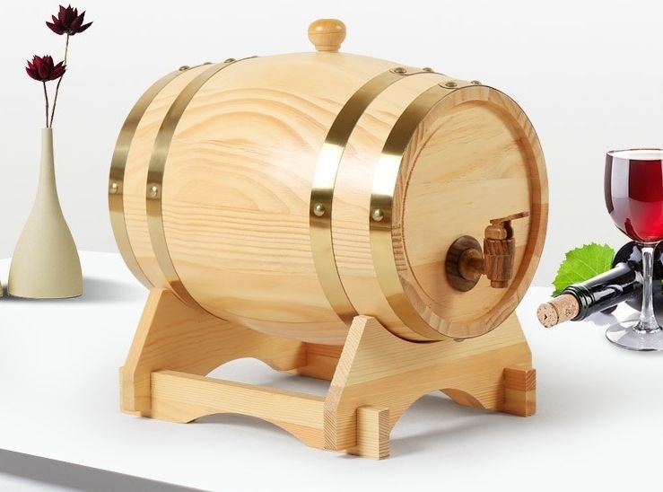 SOLD 1 5リットル木製樽 ヴィンテージウッド オーク材 ワイン ビール ウイスキー ラム酒造り ポート ホテル ディスプレイ_画