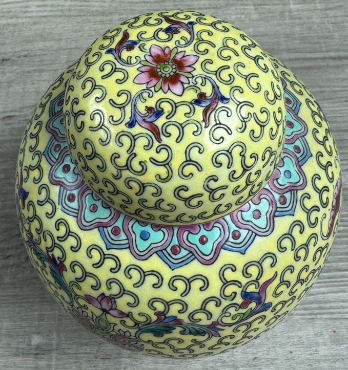 中国骨董の壺 蔵から凄い雰囲気のあるフタ付きの壺が出てきた、茶道具、古