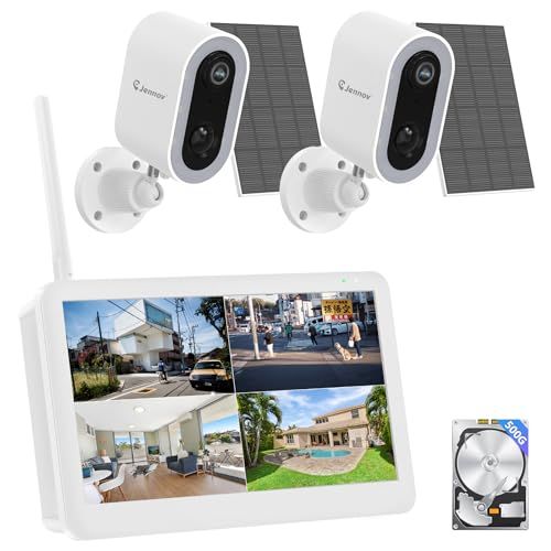 新品】Jennov 防犯カメラ 屋外 ソーラー 400万画素 超高画素 120°超