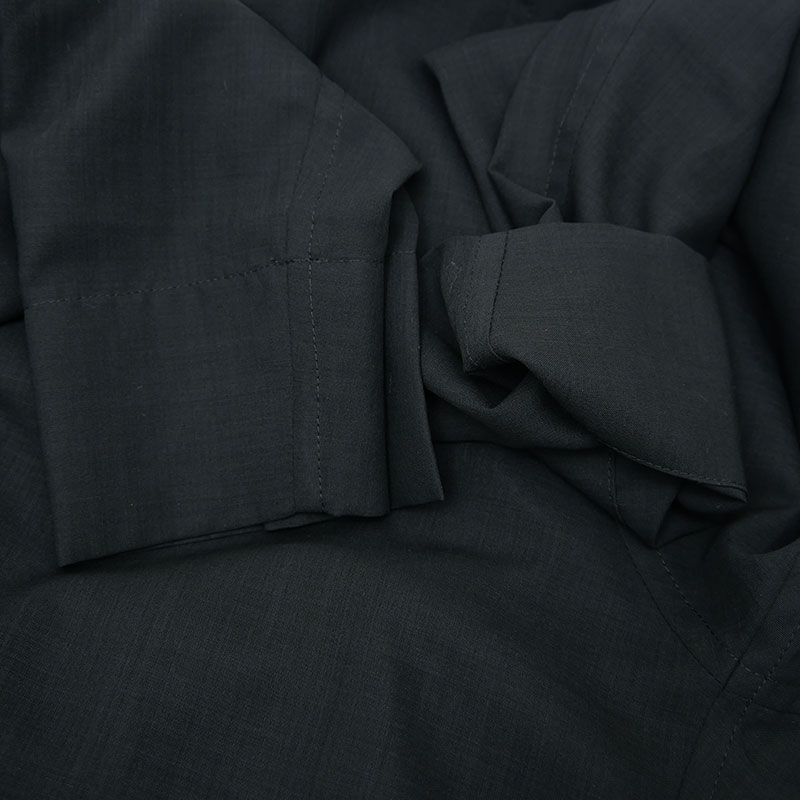 LA6514 イッセイ ミヤケ 長袖シアーカットソー ブラック ポリエステル２. LA6514 イッセイ ミヤケ 長袖シアーカットソー ブラック ポリエステル