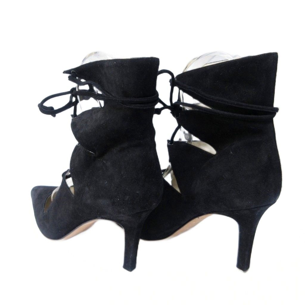 マノロブラニク★黒レース　ハイヒール MANOLO BLAHNIK ブラックレース ハイヒール