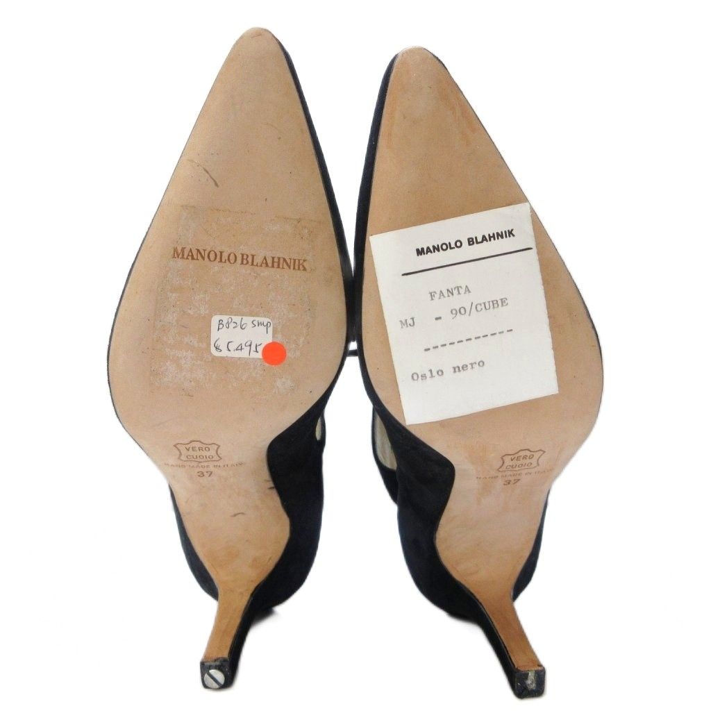 マノロブラニク MANOLO BLAHNIK ショートブーツ スエード レザー