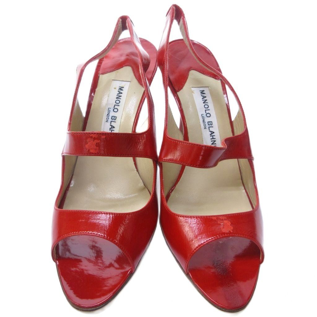 マノロブラニク MANOLO BLAHNIK オープントゥ サンダル ミュール