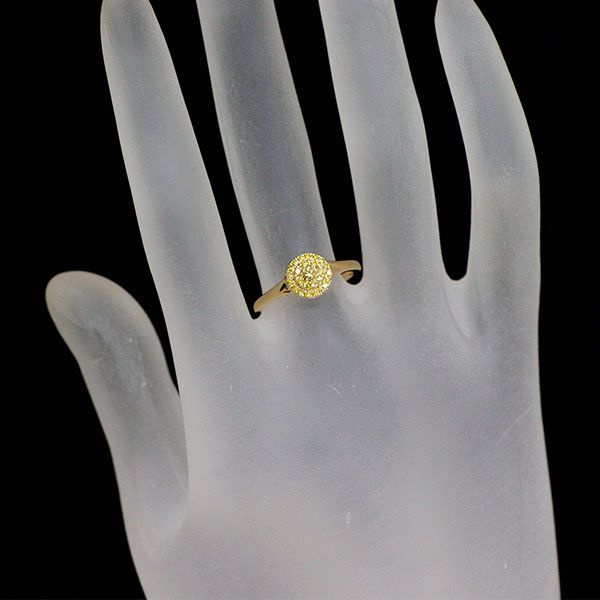 K18YG トリートイエロー ダイヤモンド リング 0.20ct - メルカリ