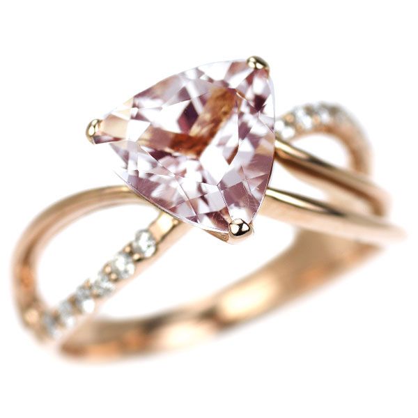 K18PG モルガナイト ダイヤモンド リング 2.045ct D0.16ct - メルカリ