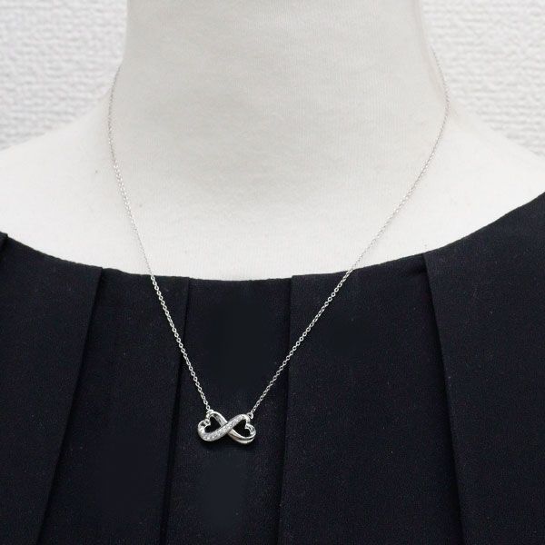 ティファニー　K18WG ラビングハートダイヤ　ネックレス　ペンダント ラビングハートダイヤネックレス/質屋 さのや ブランド 通販サイト