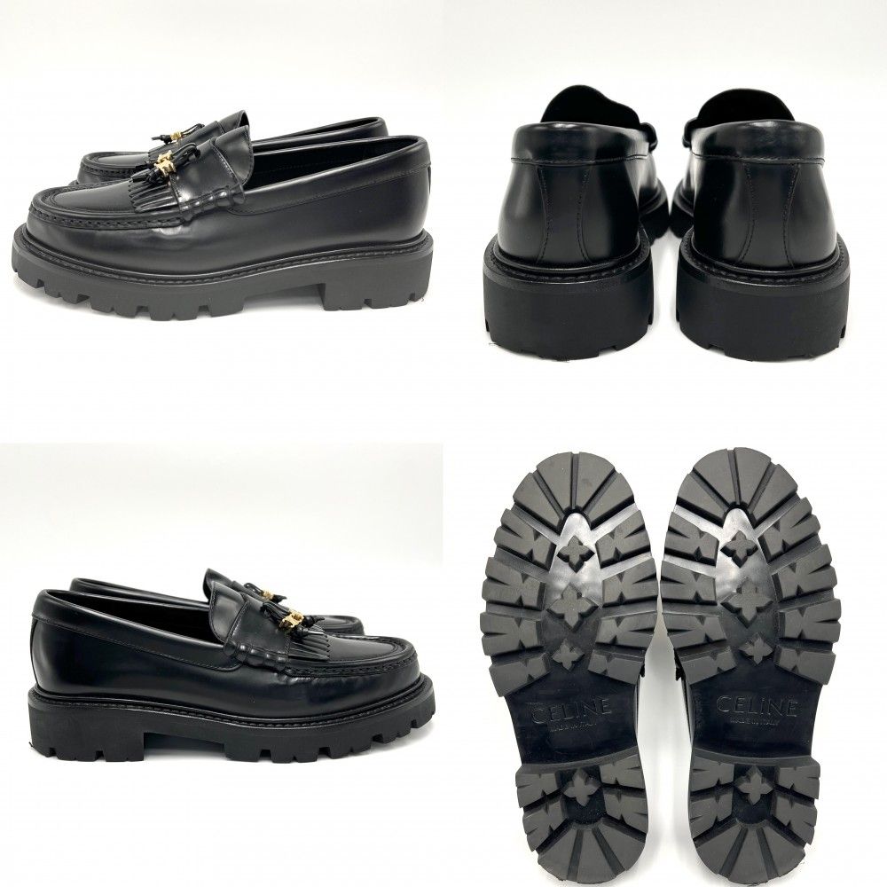 CELINE トリオンフ チャンキーローファー ブラック 楽天市場】CELINE セリーヌ ローファー CHUNKY PENNY LOAFER