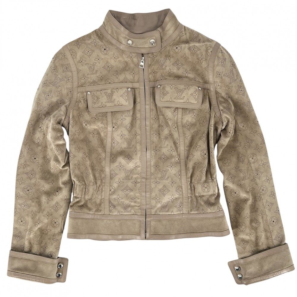 LOUIS VUITTONレーディス上着 ルイヴィトン ライダースジャケット レディース モノグラムマヒナ