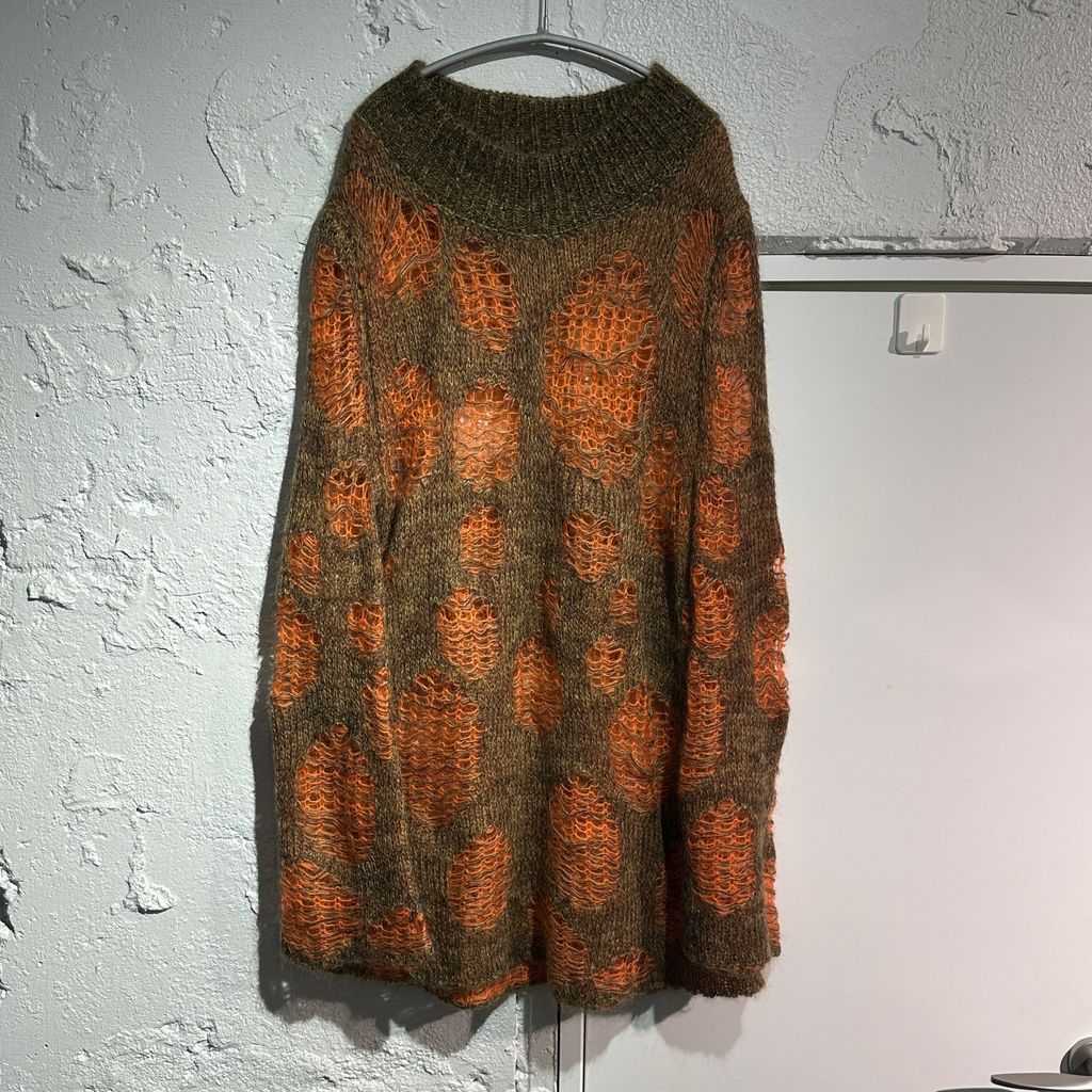 新品 定価86900円 ナマチェコ 22ss ローゲージ 柄編み ニット 新品 定価86900円 ナマチェコ 22ss ローゲージ 柄編み ニット