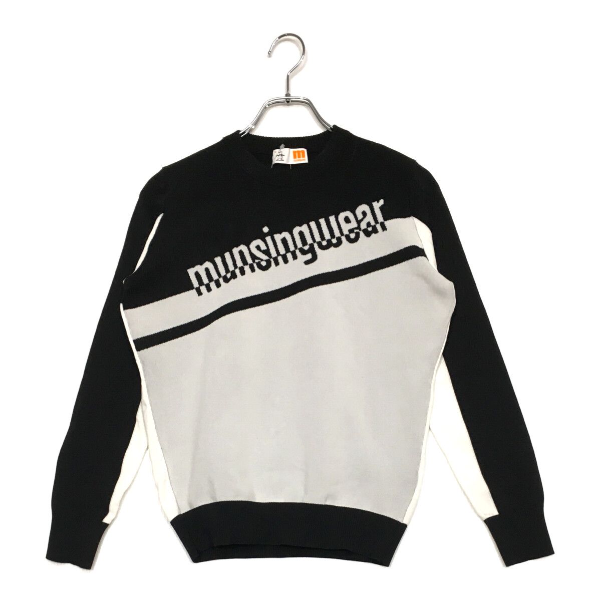 中古 レディース マンシングウェア Munsing wear セーター M 黒×グレー