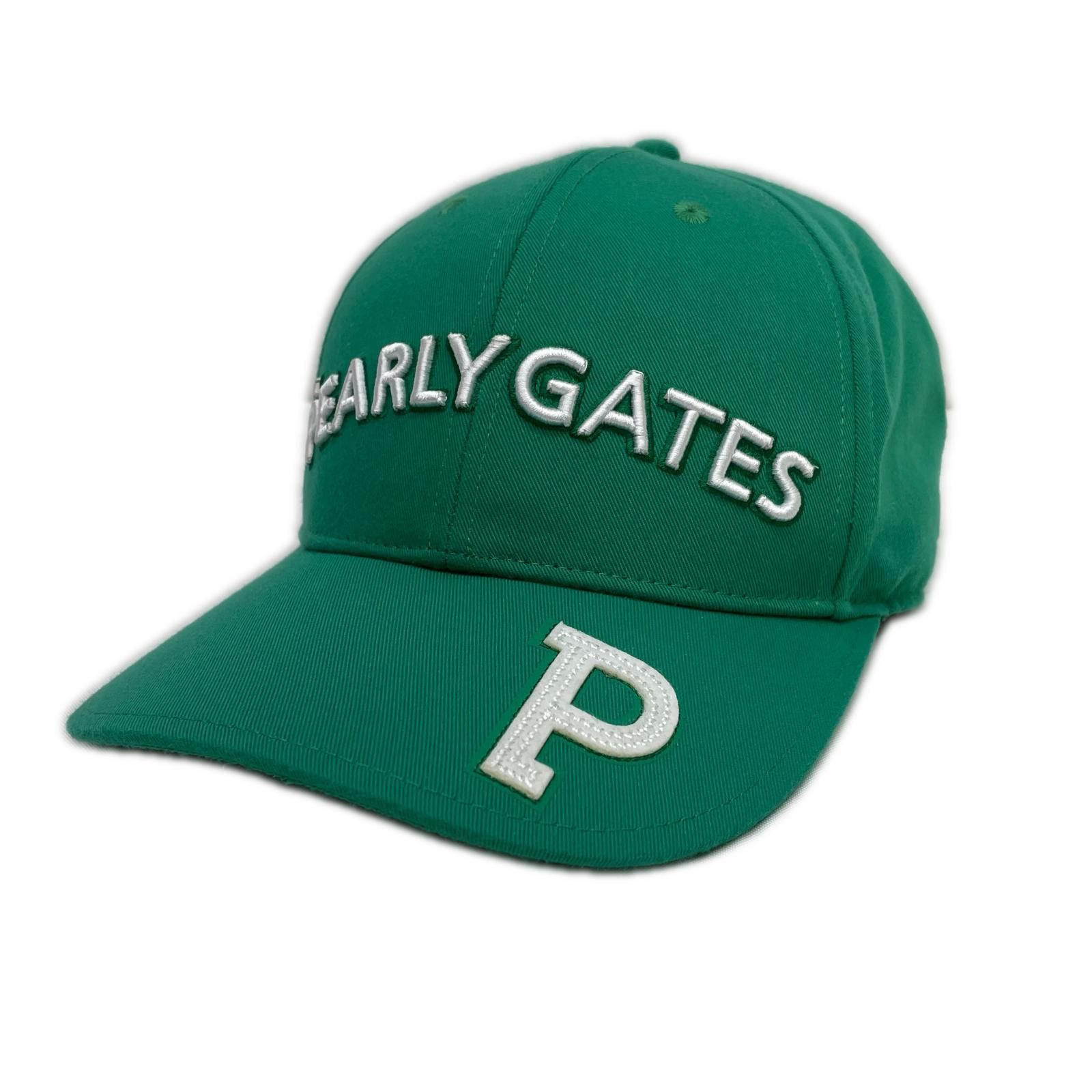 中古 パーリーゲイツ PEARLY GATES キャップ フリー グリーン 立体