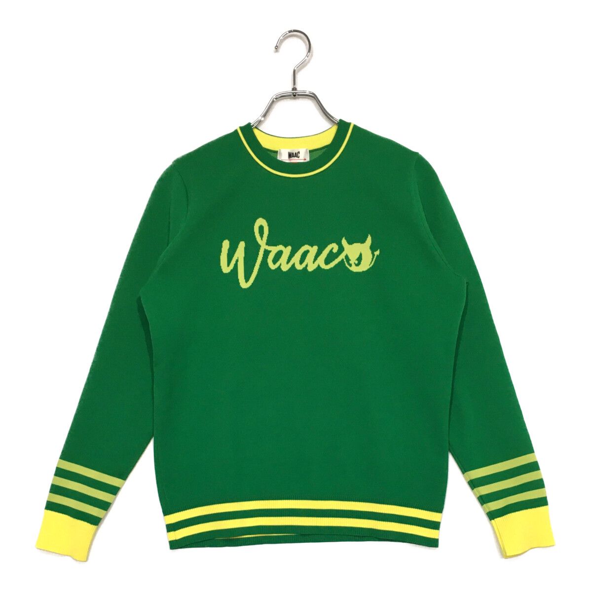 中古 レディース ワック WAAC セーター 3(L) 緑 グリーン クルーネック