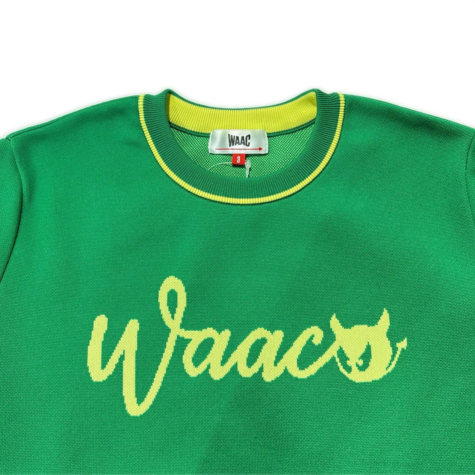 中古 レディース ワック WAAC セーター 3(L) 緑 グリーン クルーネック