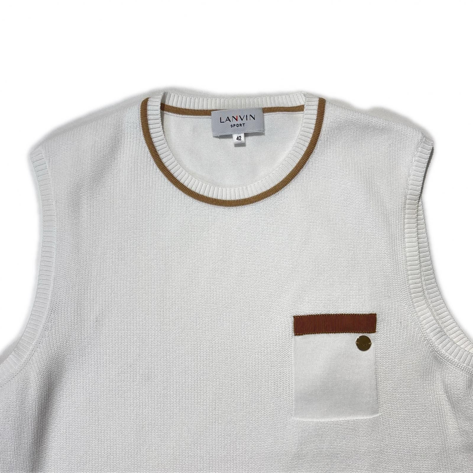 中古 レディース ランバンスポール LANVIN SPORT ベスト 42(LL) 白系