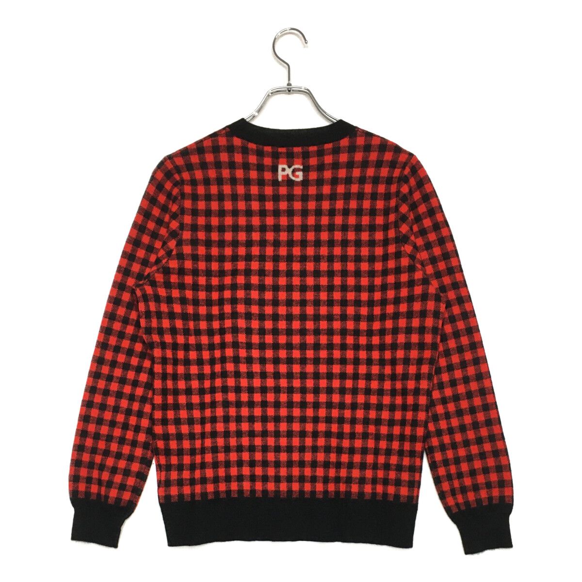 中古 レディース パーリーゲイツ PEARLY GATES セーター 2(L) 赤×黒