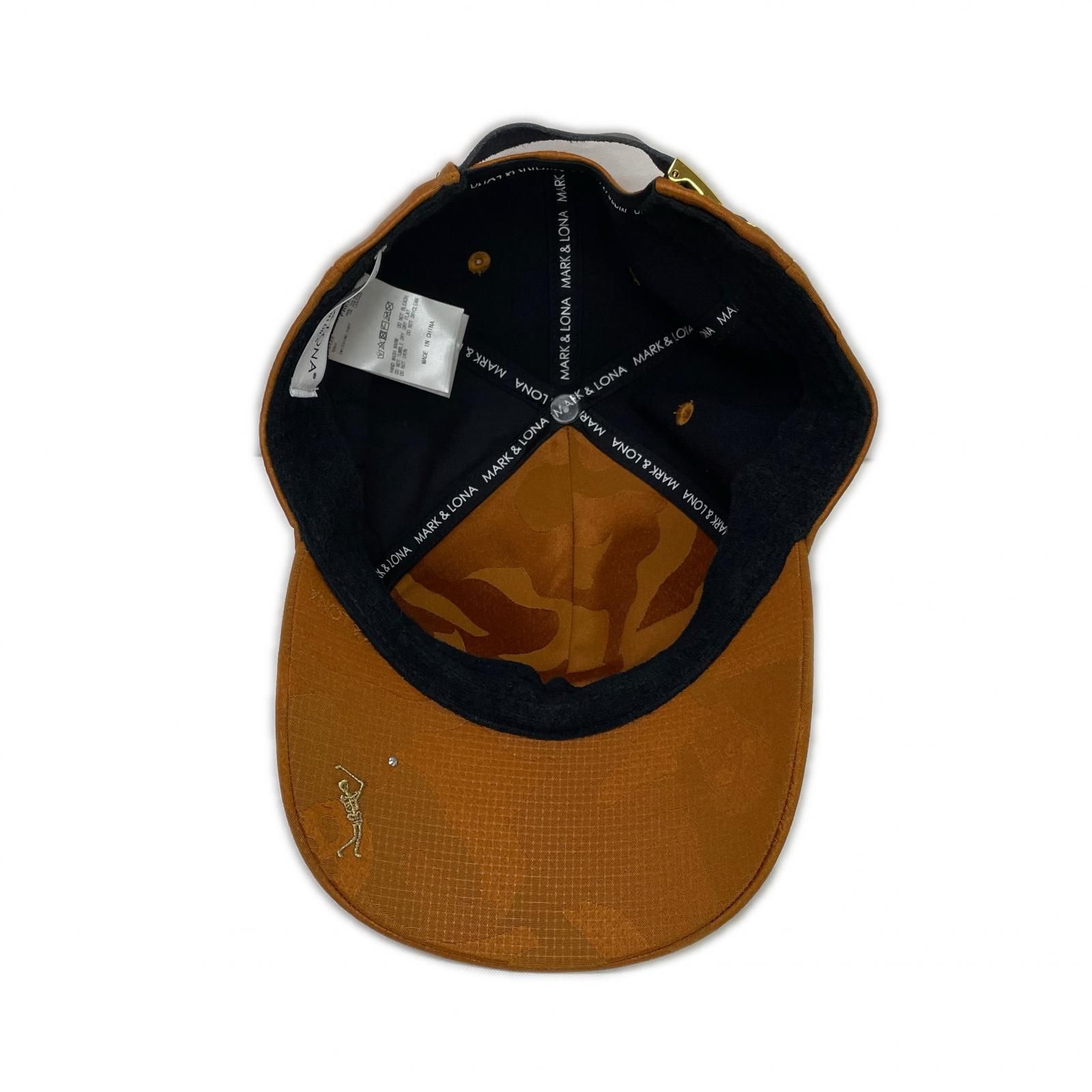 中古 マークアンドロナ MARK&LONA キャップ フリー ブラウン 迷彩総柄