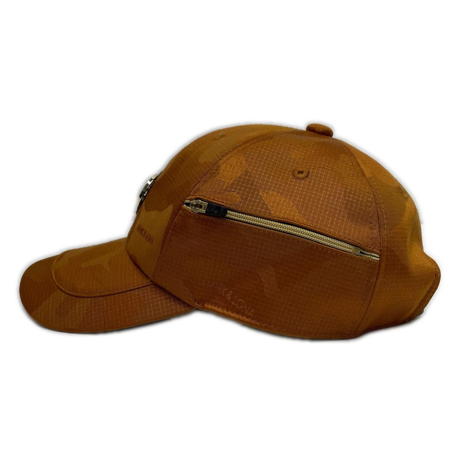 中古 マークアンドロナ MARK&LONA キャップ フリー ブラウン 迷彩総柄