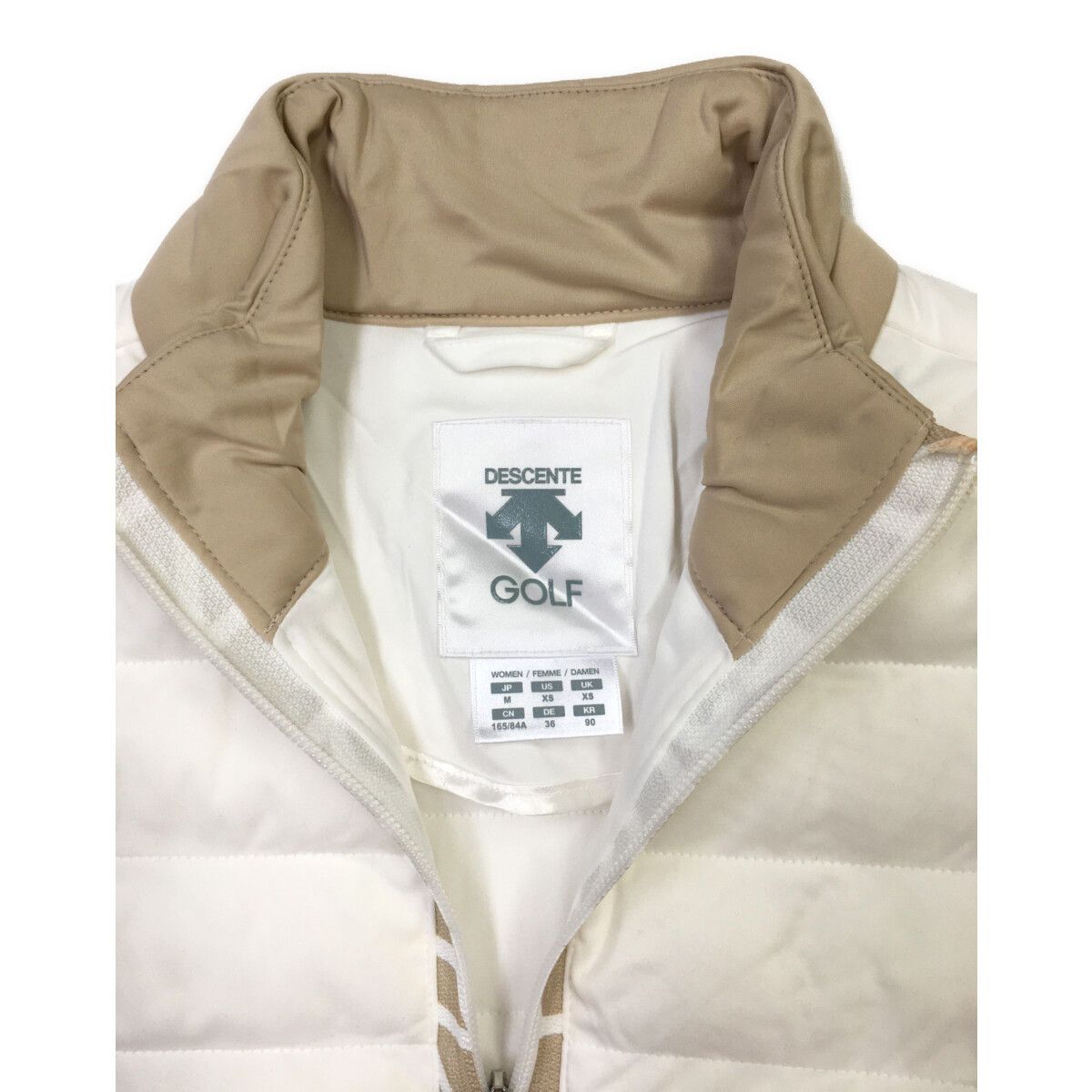 中古 レディース デサントゴルフ DESCENTE GOLF セットアップ M 白