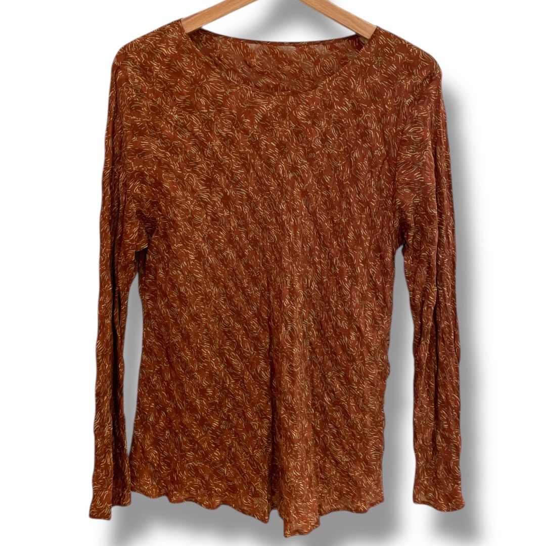 JURGEN LEHL ヨーガンレール　カットソー　M　チェック　シルク混 JURGEN LEHL ヨーガンレール カットソー M チェック シルク混