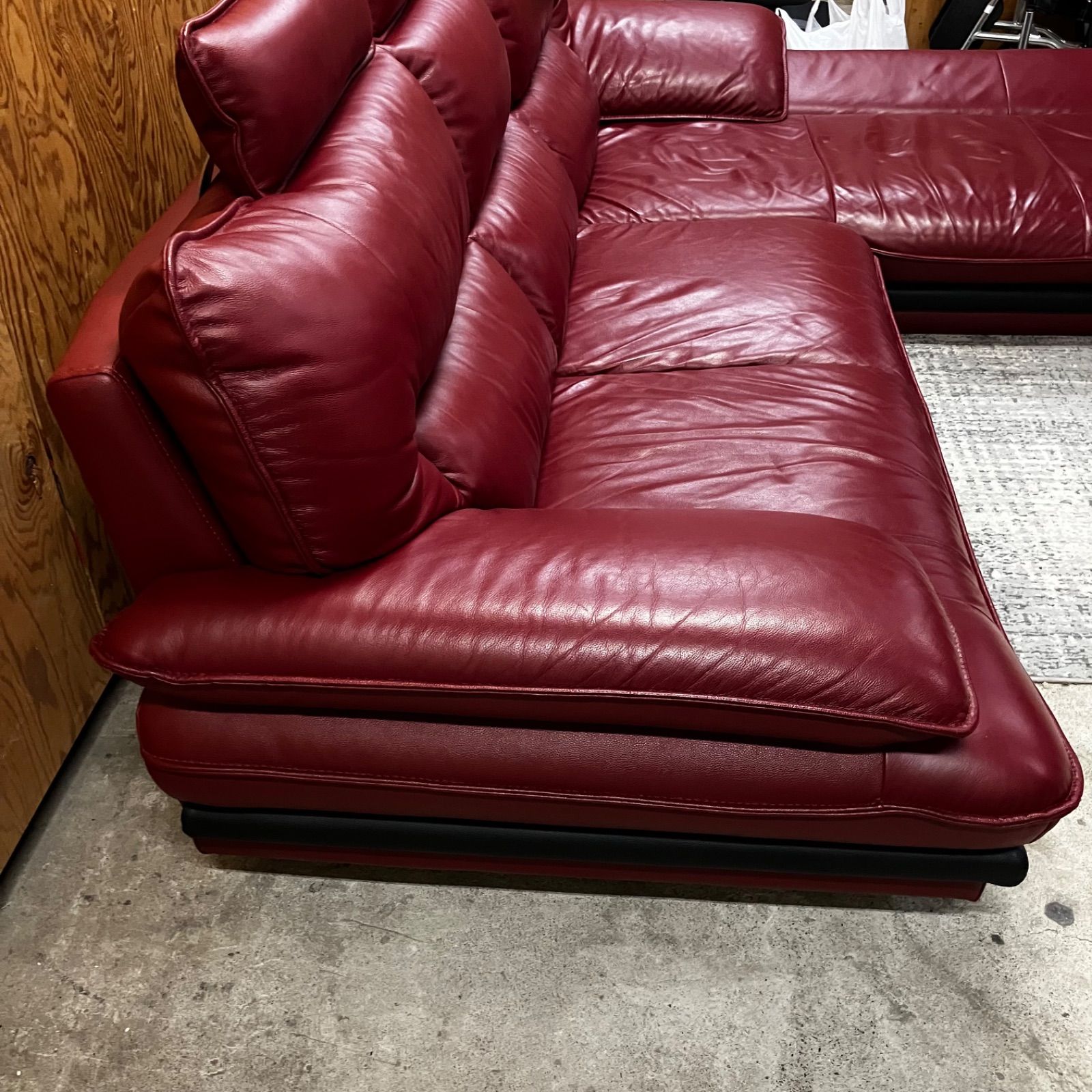 【期間限定値下げ中】カウチソファ【値引き歓迎】 ふるなび限定】和楽カウチソファ2P PVCレザーブラウン [0333] FN